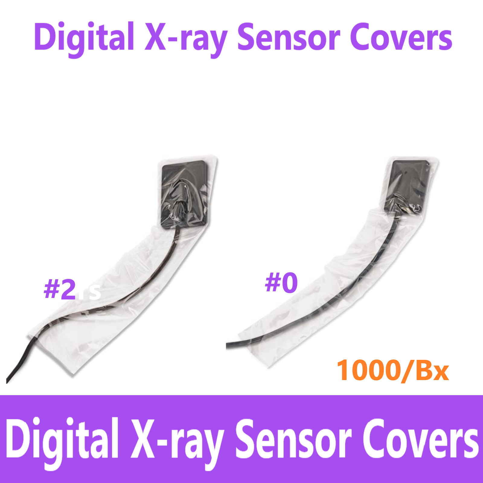 5000 Dental Digital X-Ray Sensor Cover #2 Sleeves, Upto 5000/Bx, Top Value Deal
