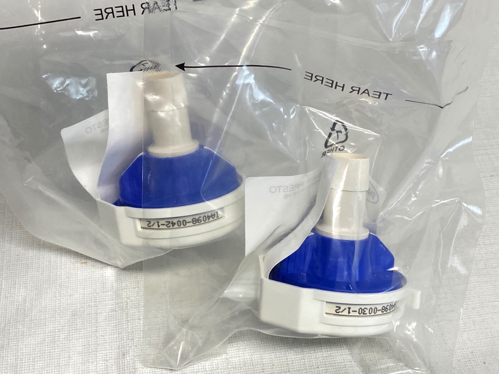 (2) PALL Kleenpak Presto Aseptic Connector 1/2” HB 14mm ID PSC1G06