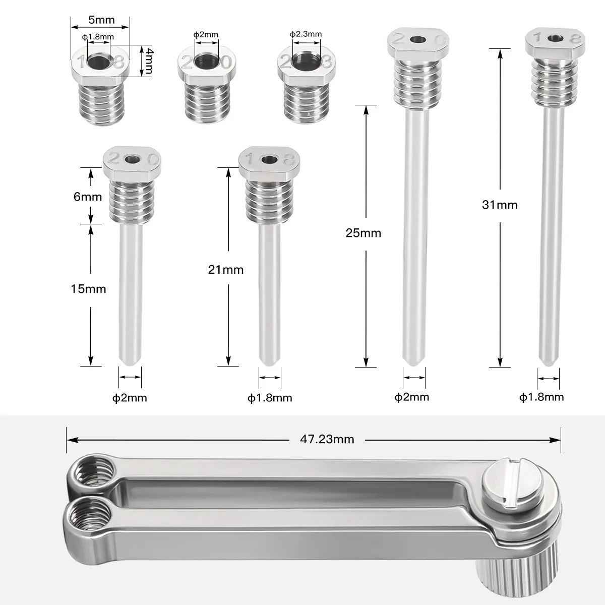 Dental Implant Para Drill Aid Implant Guide Parallel Position Locator Steel kit