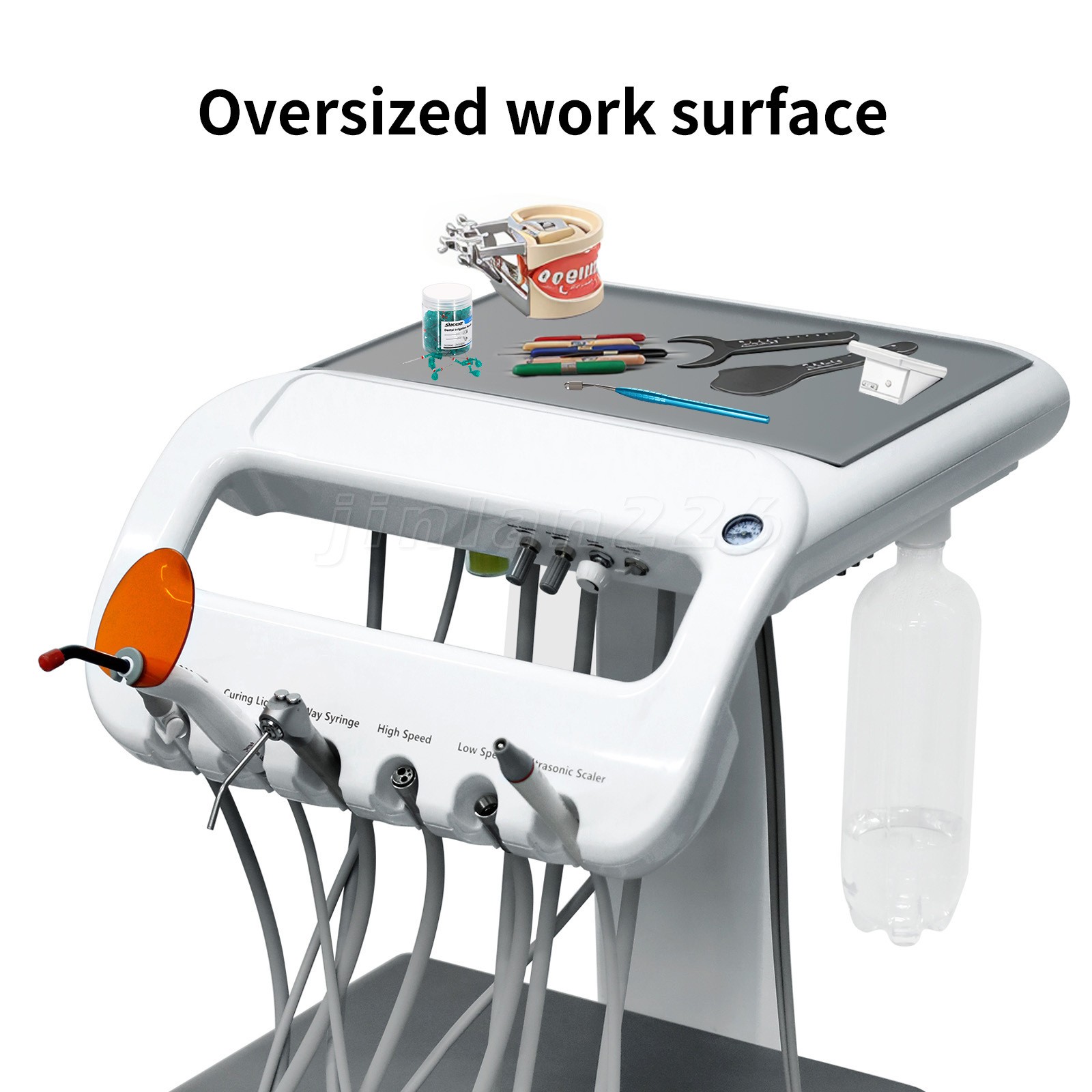 Portable Dental Delivery Unit With Air Compressor Strong Suction 4Hole