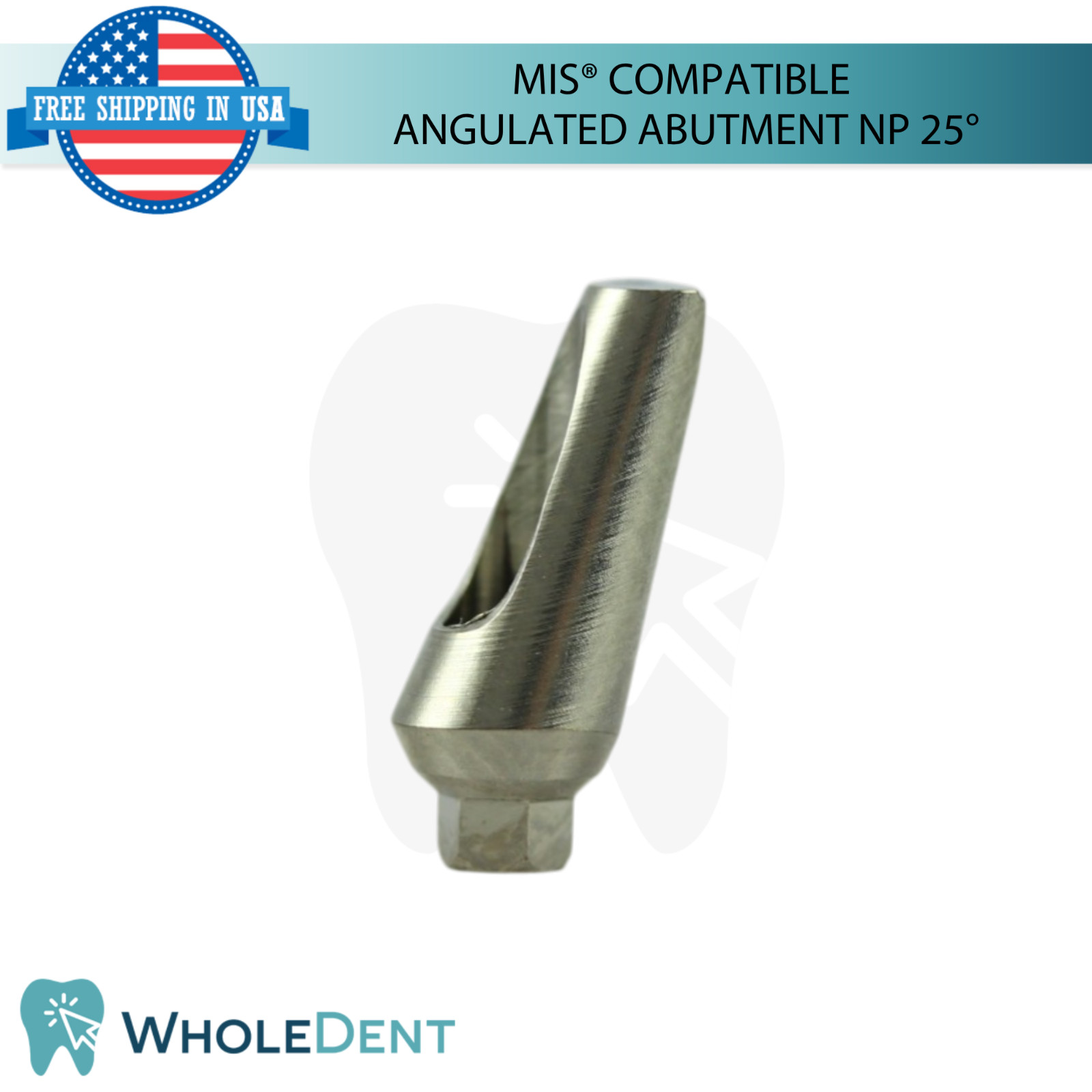 10x Angulated Dental Prosthetic 25° NP MIS® Compatible 9.0mm Int Hex 2.10mm