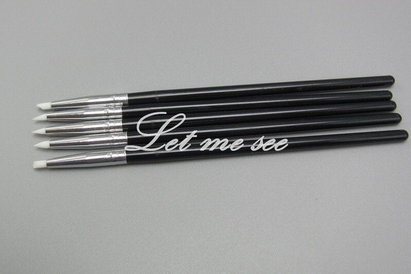 Dental Composite Resin Veneer Cement Porcelain Brushes Silicone Brush Pen White