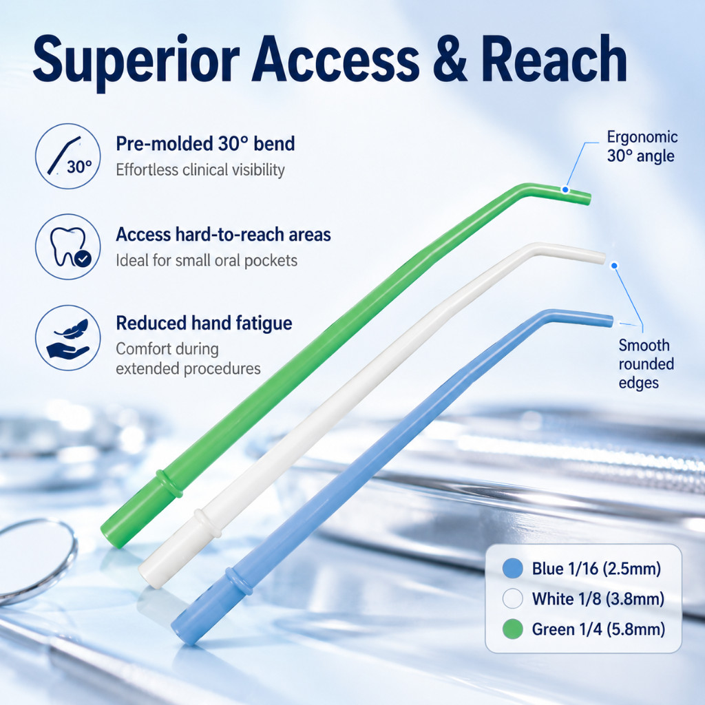 Surgical Aspirator Tips Dental Aspirating Suction Tips (Choose Size & Qty)