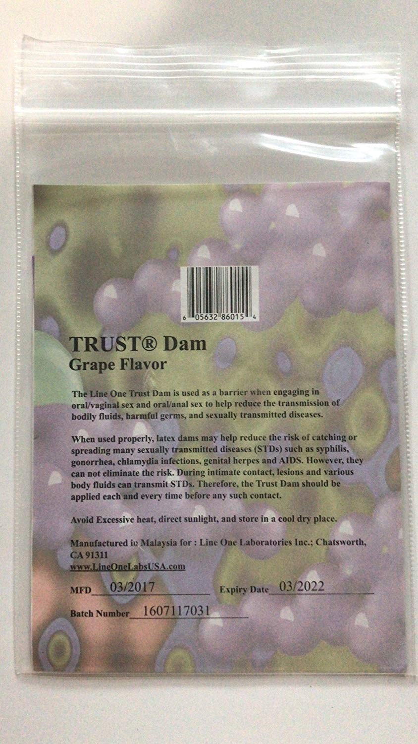 Latex Dental Dam Assorted 1 pc. 6 Pack