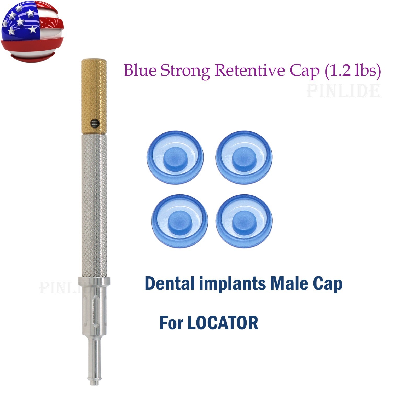 US Dental Implant Insertion Extraction Tool Retention Caps Set locator