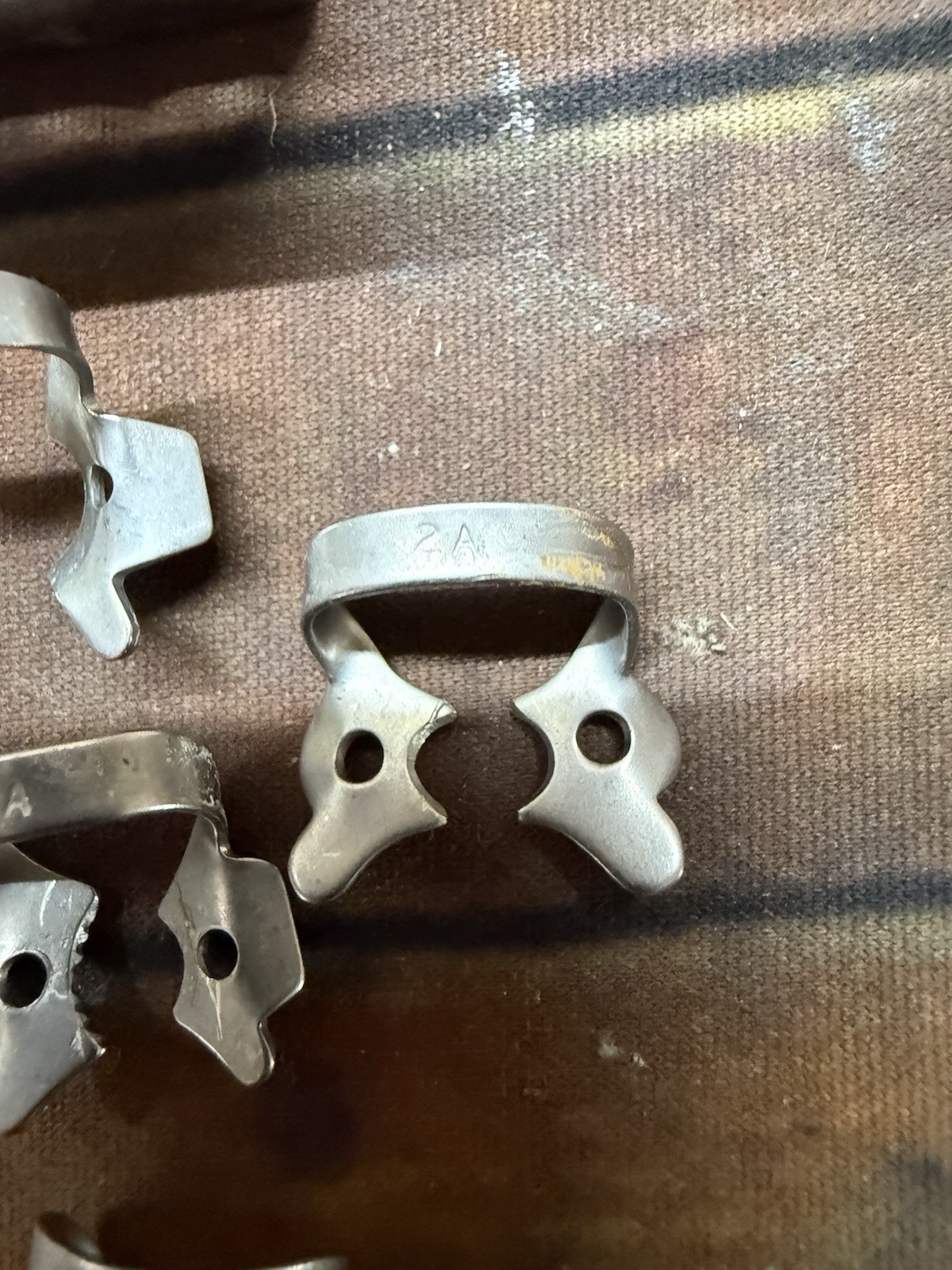 Hu-Friedy Rubber Dam Clamps Lot 14 14A 12A 13A 2A w IMS 1271 Cassette