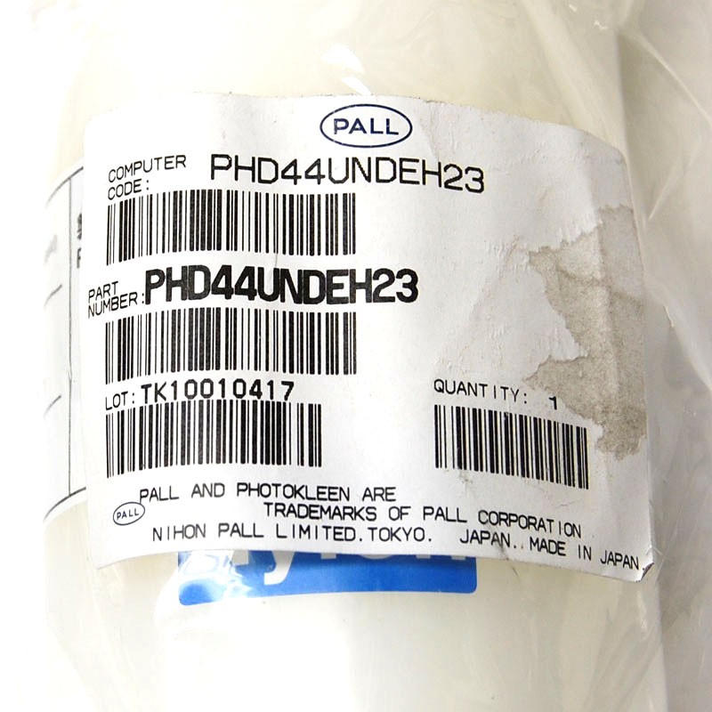 NEW Pall PHD44UNDEH23 PhotoKleen EZD Filter Assembly 0.04�m Nylon66 Media