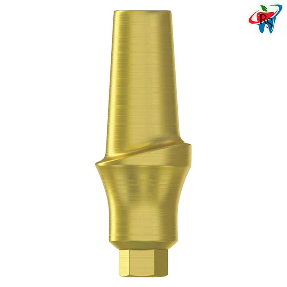 5x Dental Imp lant Straight Concave Anatomic Abut ment Inter Hex 2.42mm Titanium