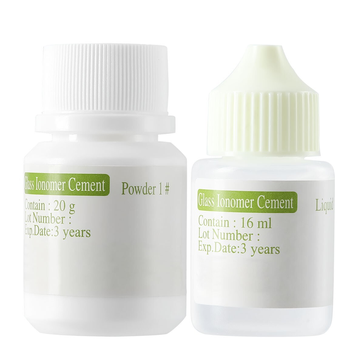 Dental Cement Glass Lonomer Radiopaque Luting & Lining Cement Liquid Powder US