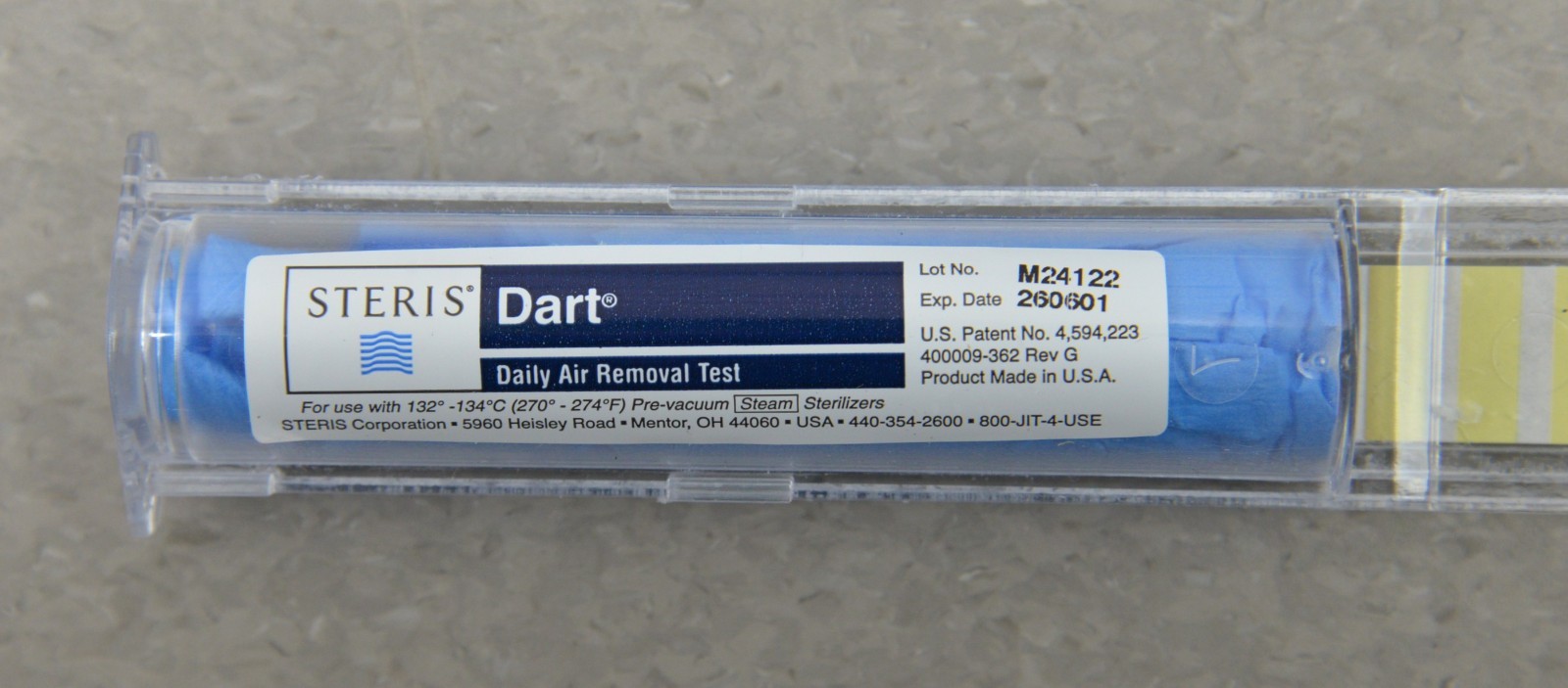 Steris NB215 Dart Daily Air Removal Test Box of 10 EXP. 2026