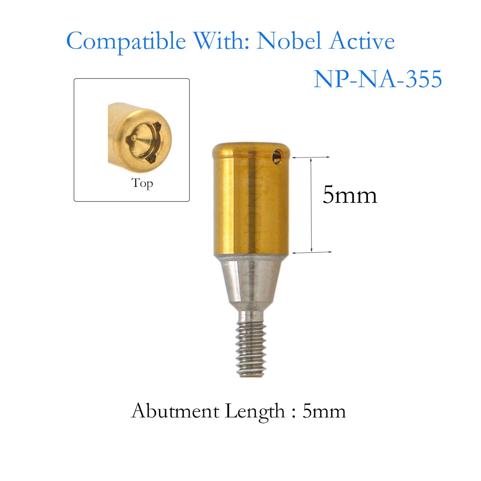 For Nobel active Implant Locator Abutment Screw 3.5mm NP