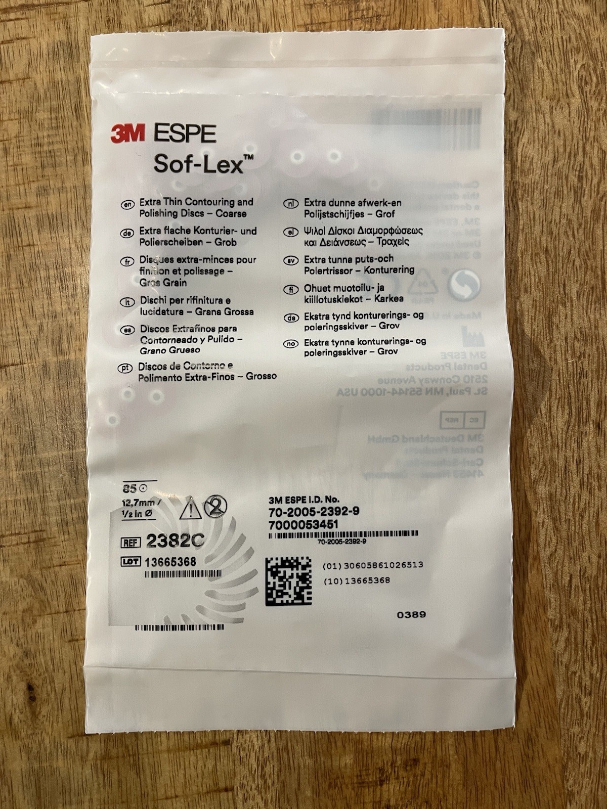 3M Sof-Lex soflex Discs Pack of 85 Orange Series 2382C Coarse 1/2″ Dental Disc