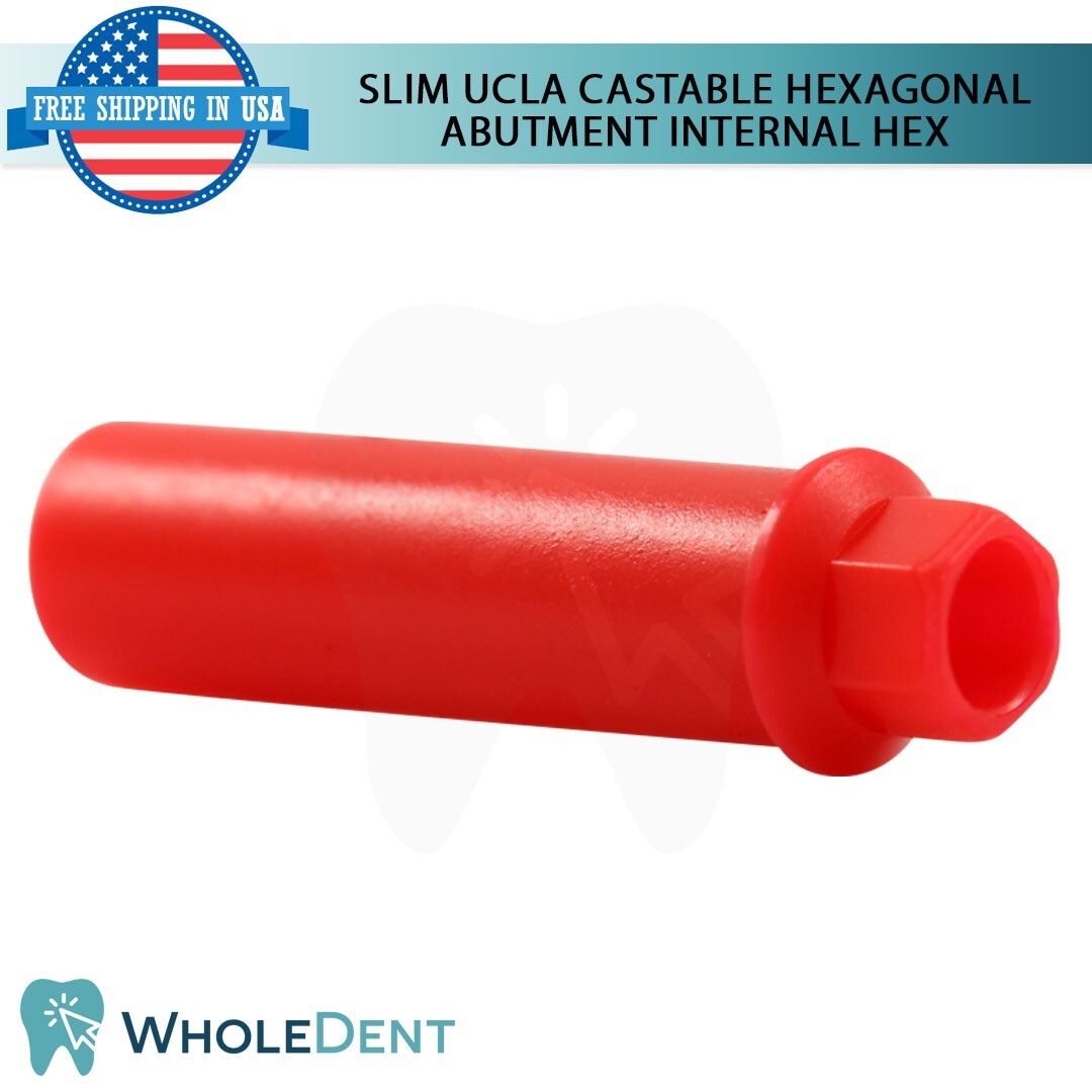 5x UCLA Castable Anti Rotational Abutment Int Hex 2.42 Dental