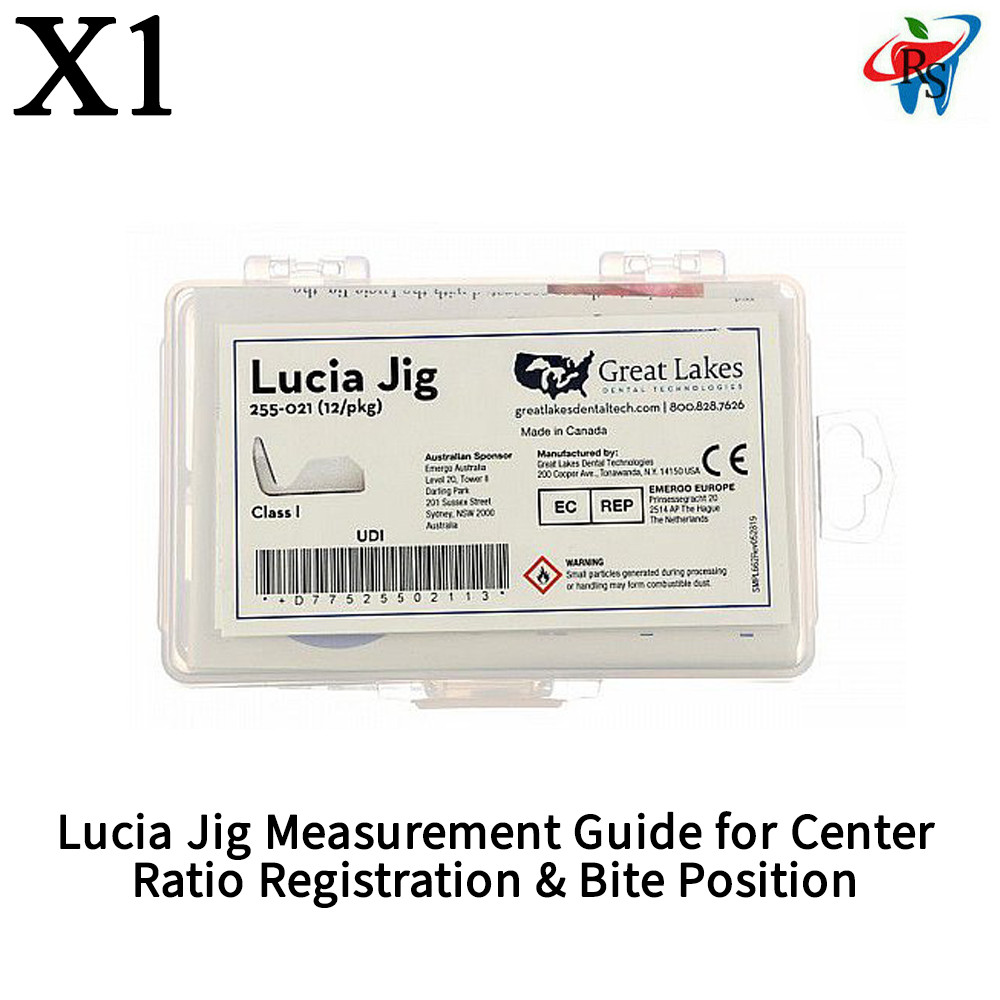 Lucia Jig Measurement Guide for Center Ratio Registration and Bite Position
