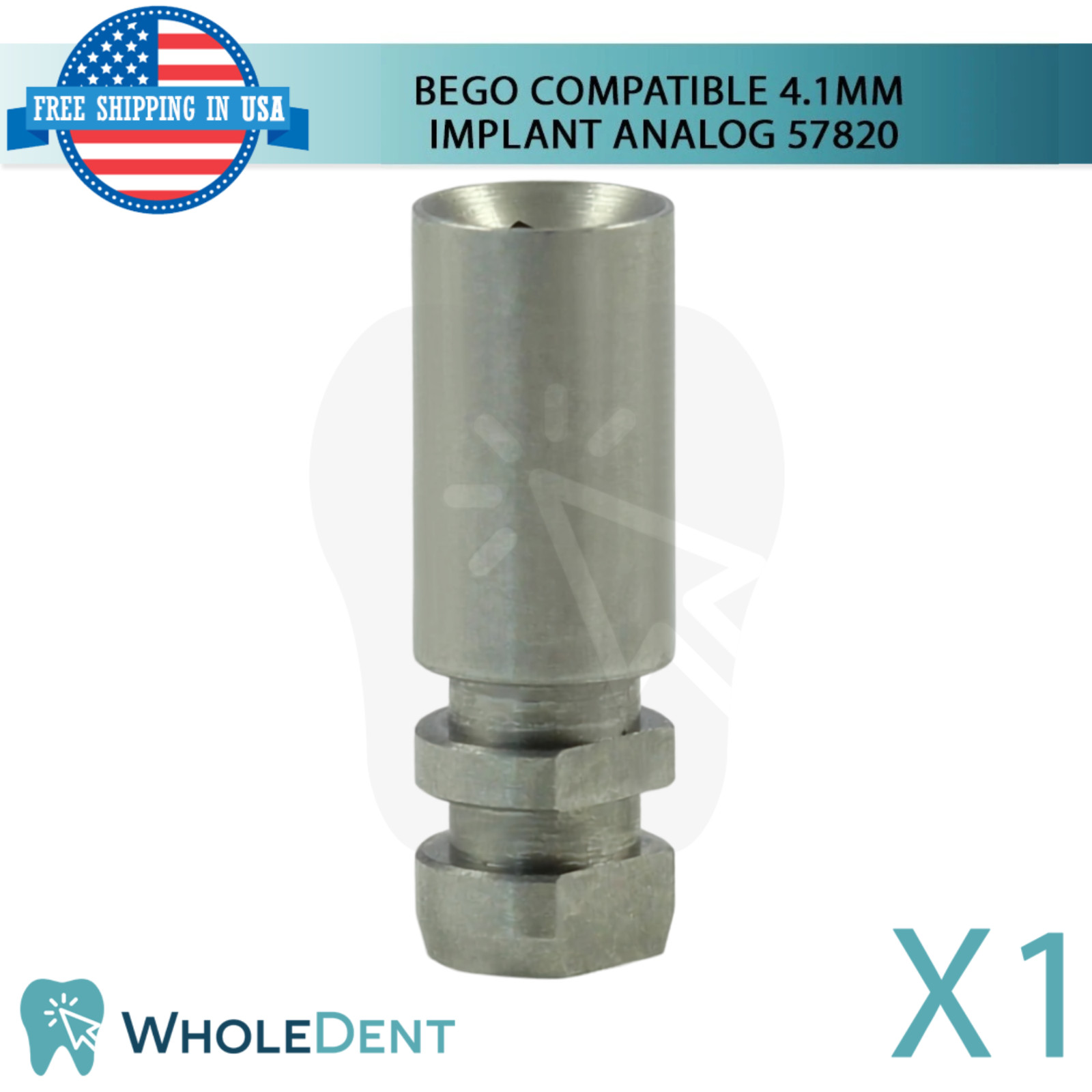 1x Fixture Analog Bego® Compatible Ø4.1mm Dental Impression 57820