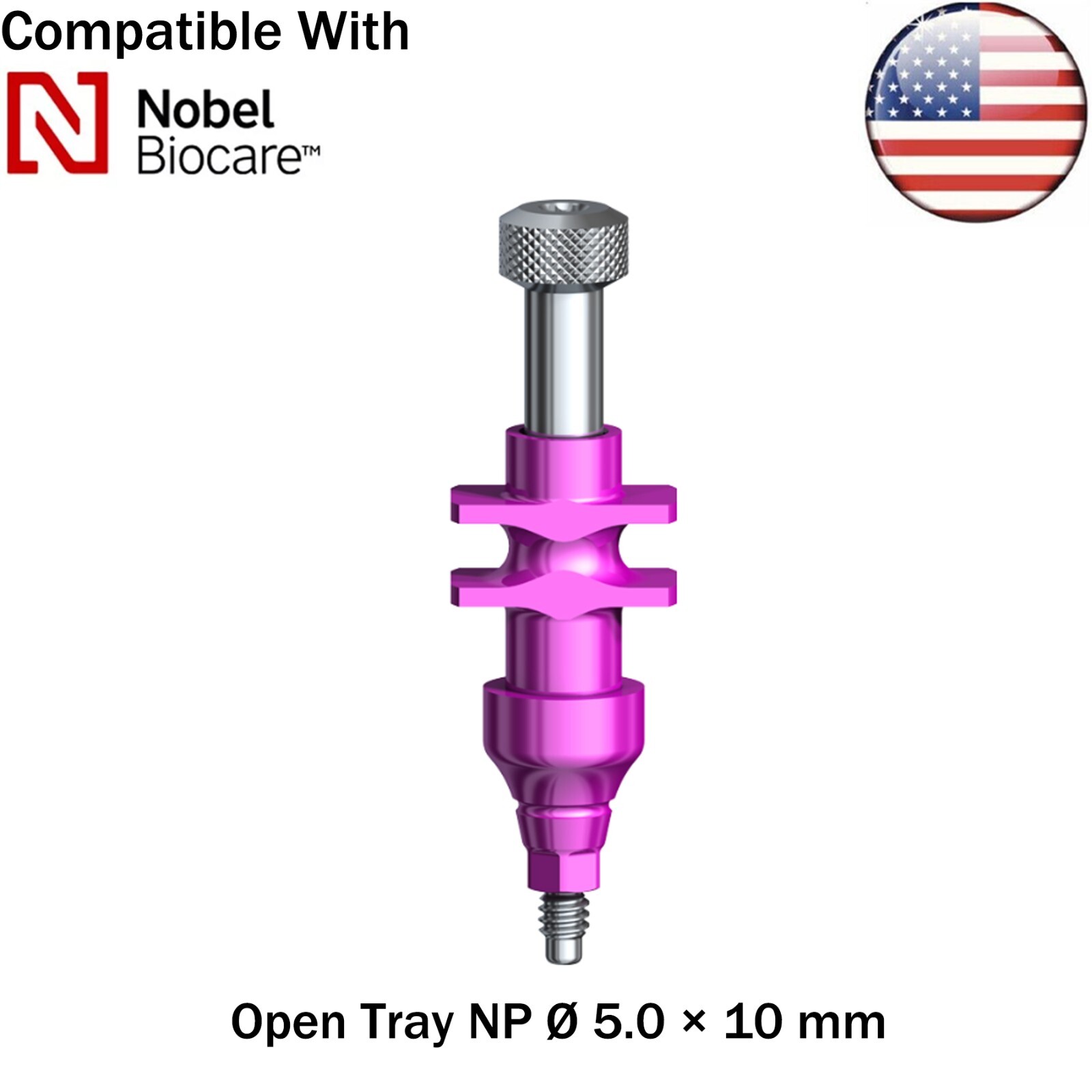 US Dental fits Nobel Active NP/RP Impression Transfer Coping Close Open Tray