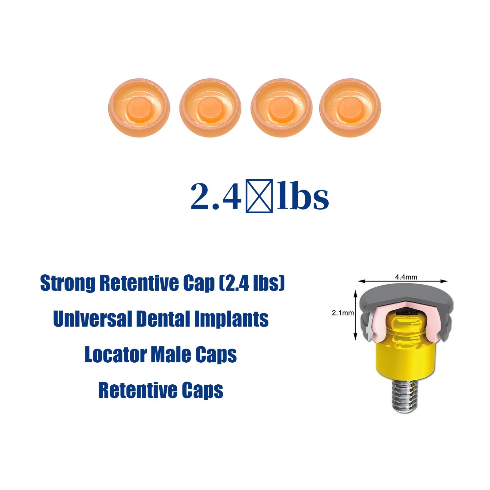 US Implant Retention Caps Set Insertion Extraction Remove Core Tool Universal