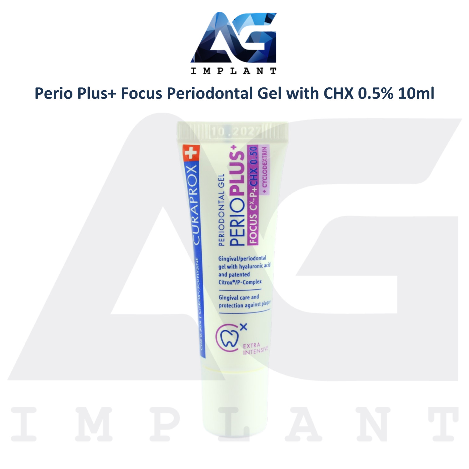 Perio Plus Focus CHX 0.5% Periodontal Gel 10ml Plaque Control Oral Care Hygiene