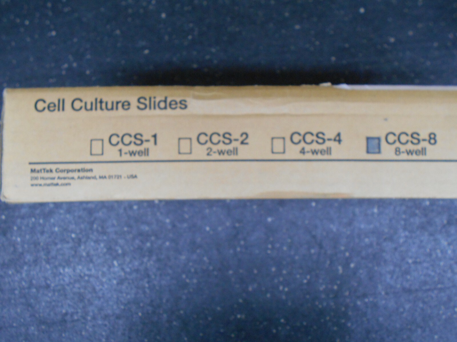 MATTEK CCS 8 CELL CULTURE SLIDES 8 WELL BOX OF 12