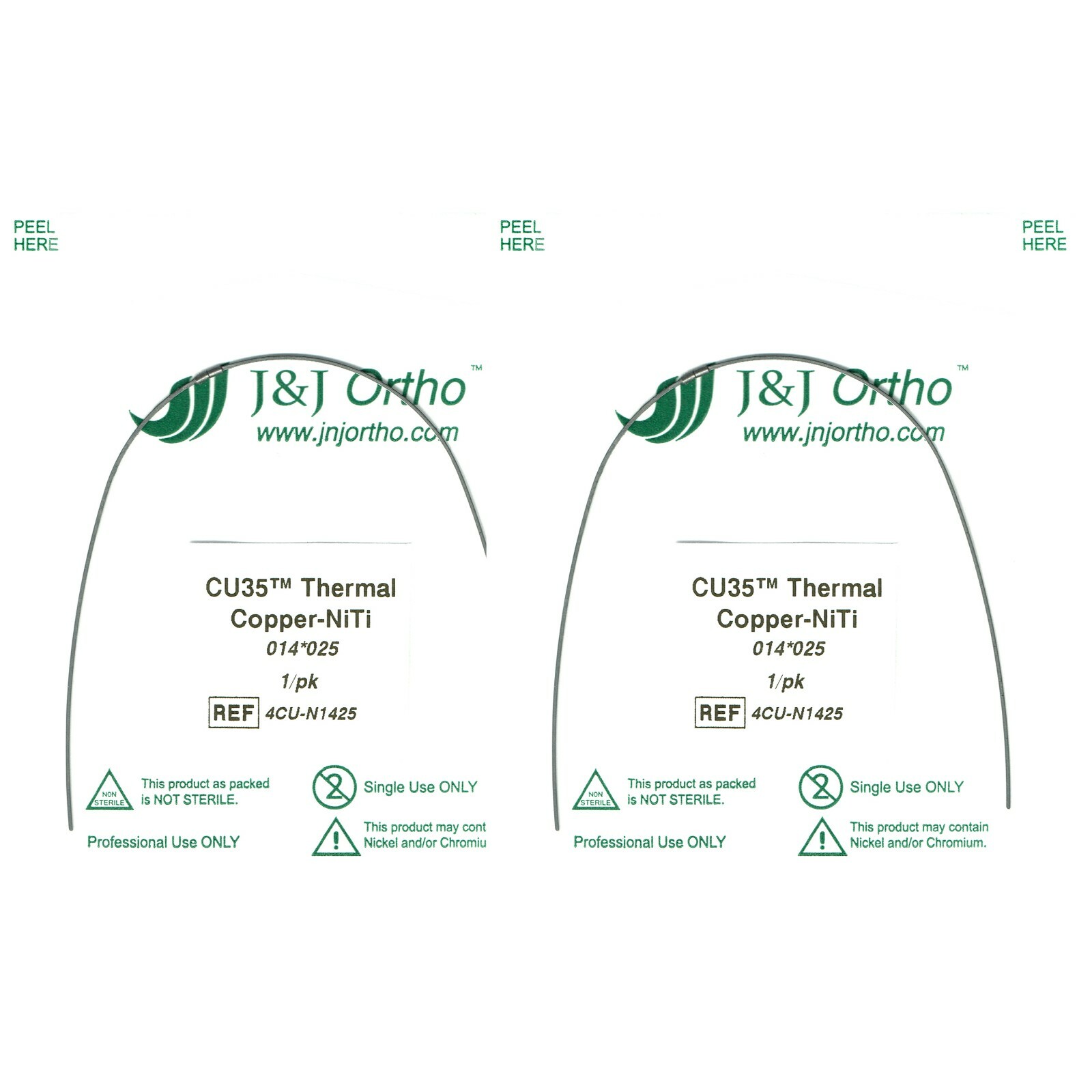 J&J Ortho™ Orthodontic Copper NiTi Arch Wire Kit for Ormco Damon Q Self Ligating