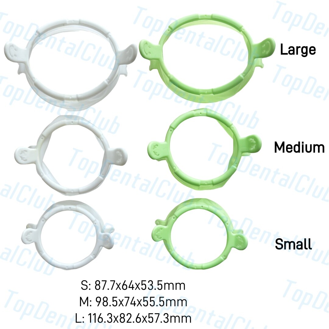 SML Dental Mouth Opener Lip Cheek Retractors Soft Optragate Fixable Tube Holder