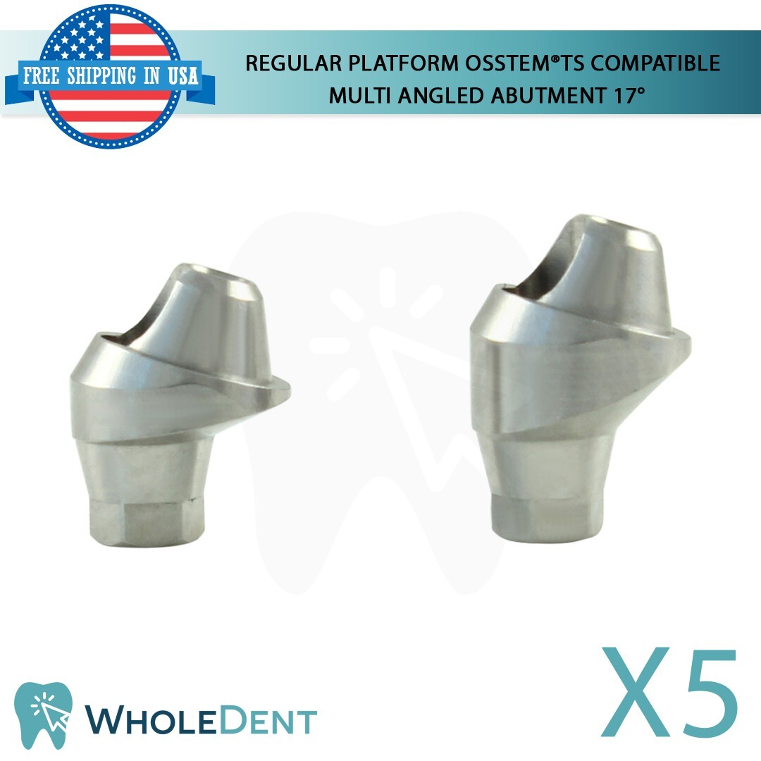 5X Dental Osstem® TS Compatible Regular Platform Multi Angulated Abutment 17°