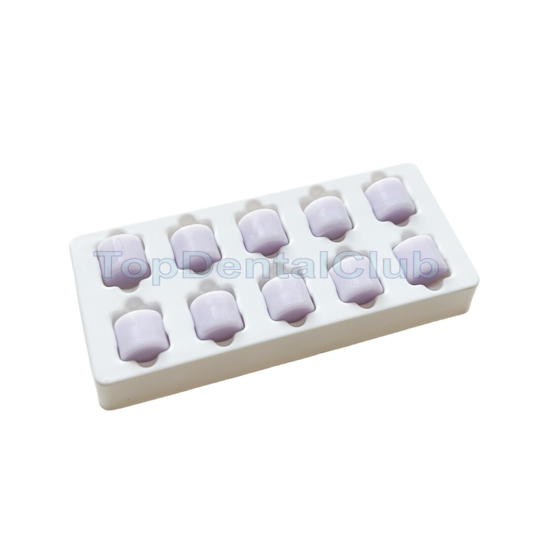 LT Dental Bleached Glass Ceramic Press Ingots Lithium CAD CAM Disilicate Cerec