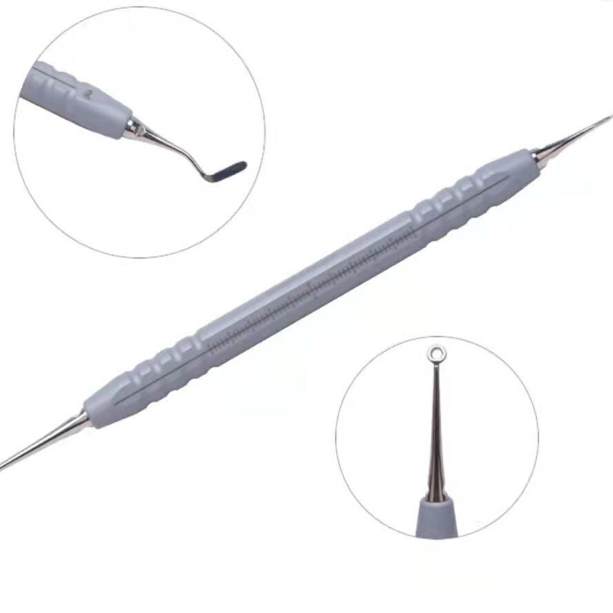 Dental Composite Veneer Resin Mold Pads Silver/Golden/Grey Handle Apt Instrument