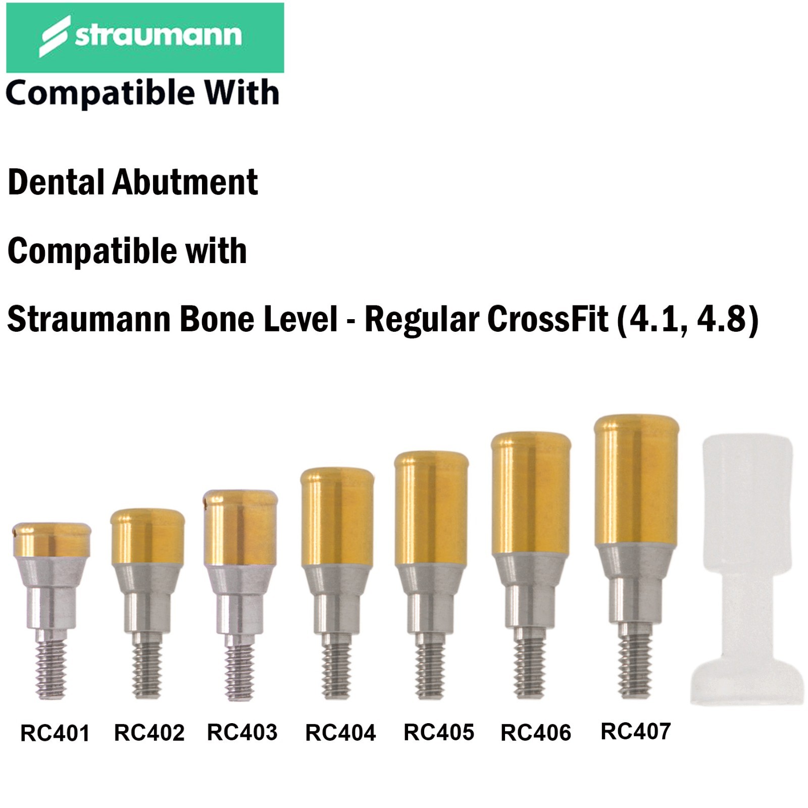 Dental Overdenture Titanium Locator Abutment For Multi Implant System Attachment
