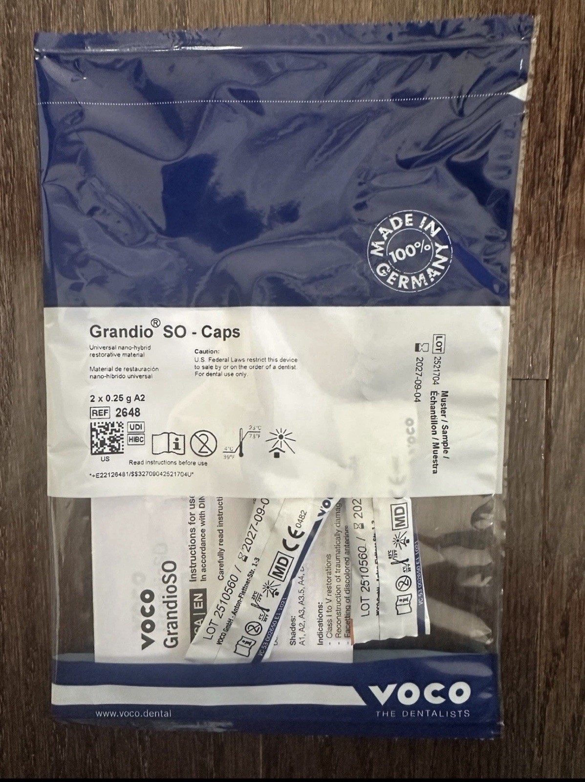 GrandioSO Universal Composite A2 Capsule- 16 Capsules- ref 2651