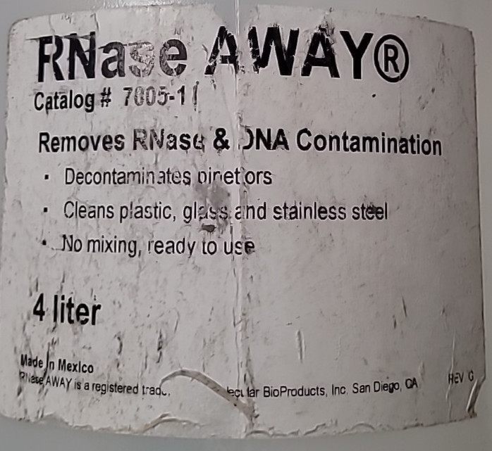 Thermo Fisher RNase AWAY Surface Decontaminant 7005-11 4L Bottle