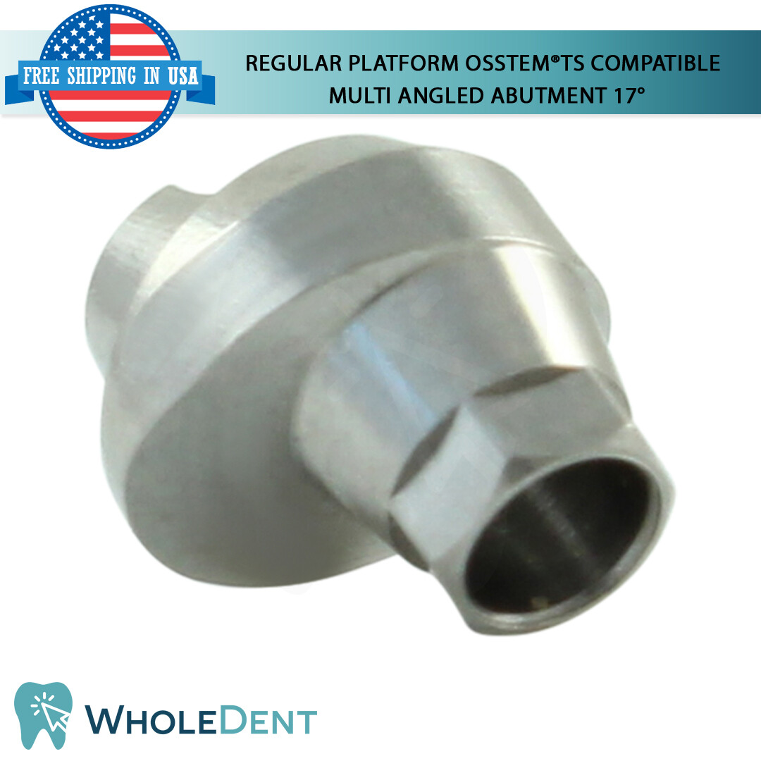 1X Dental Osstem® TS Compatible Regular Platform Multi Angulated Abutment 17°