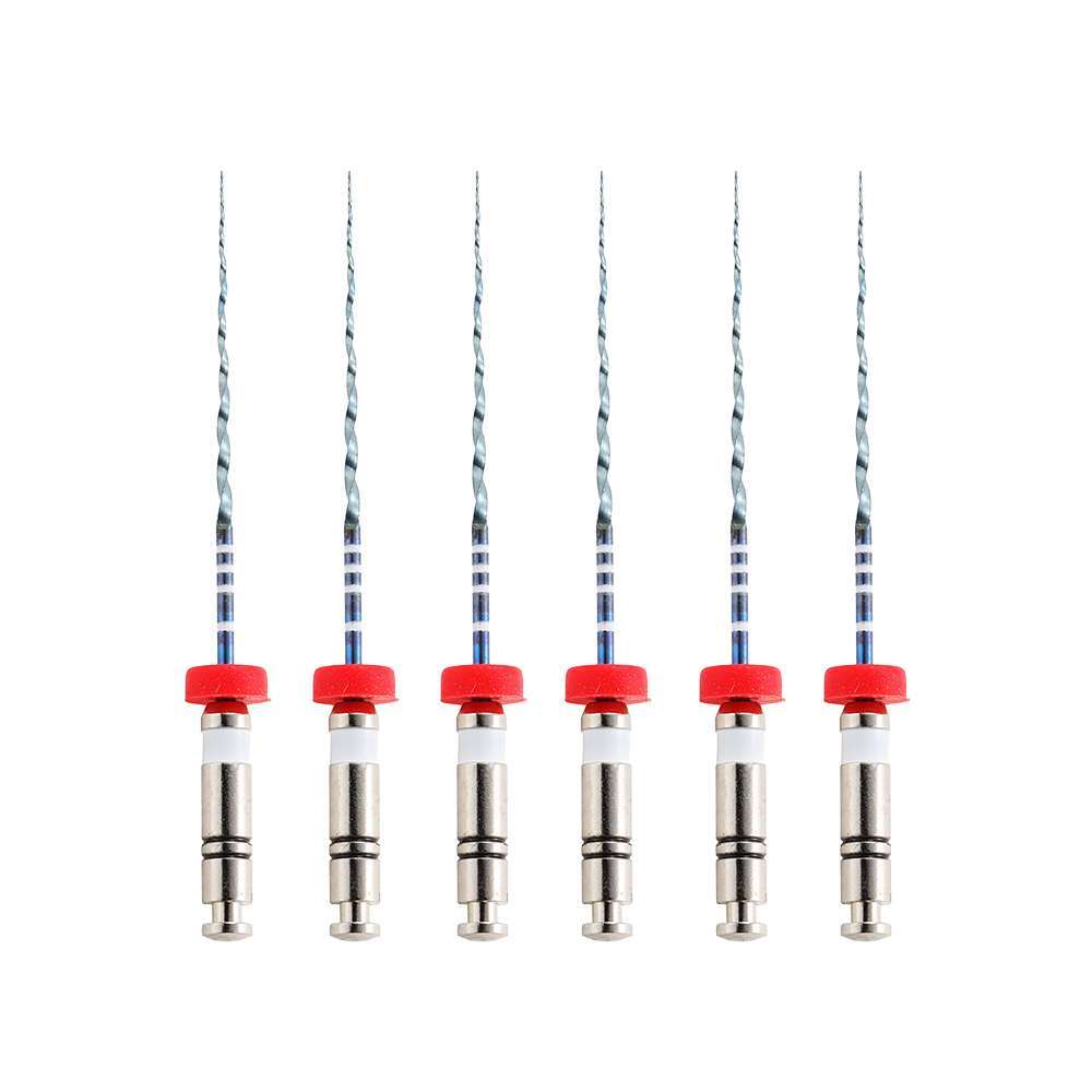 Vakker V Blue 21mm Taper 04 #45 NiTi Rotary Engine Files, 6/Pk