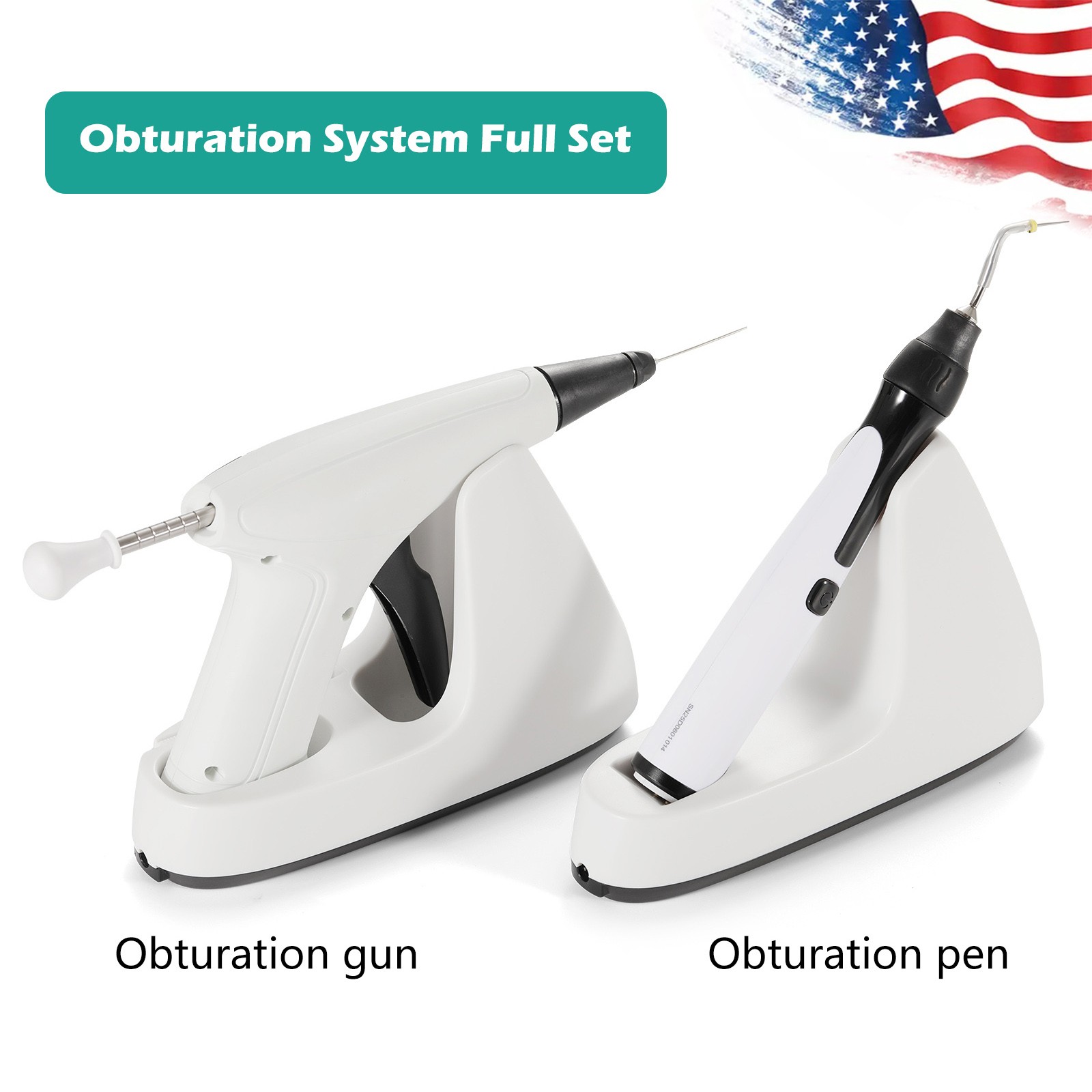 Dental Obturation System Endo Gun Heated Pen Percha Gutta +Buchanan Hand Plugger