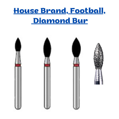House Brand FG 368.016-018,Medium, Coarse,Fine Football, Diamond Bur, 10/Pk