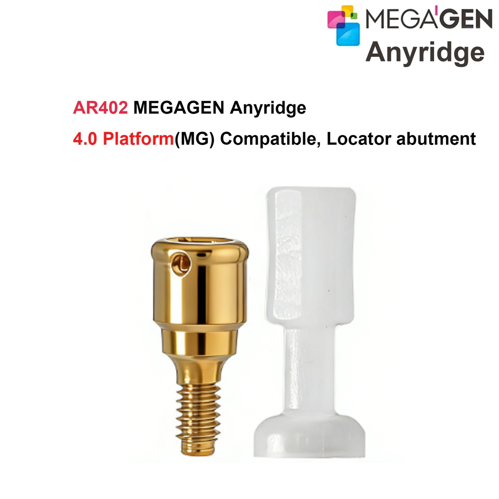 Zest Locator Overdenture Abutment Anchor For MEGAGEN AnyRidge AR Retention Caps