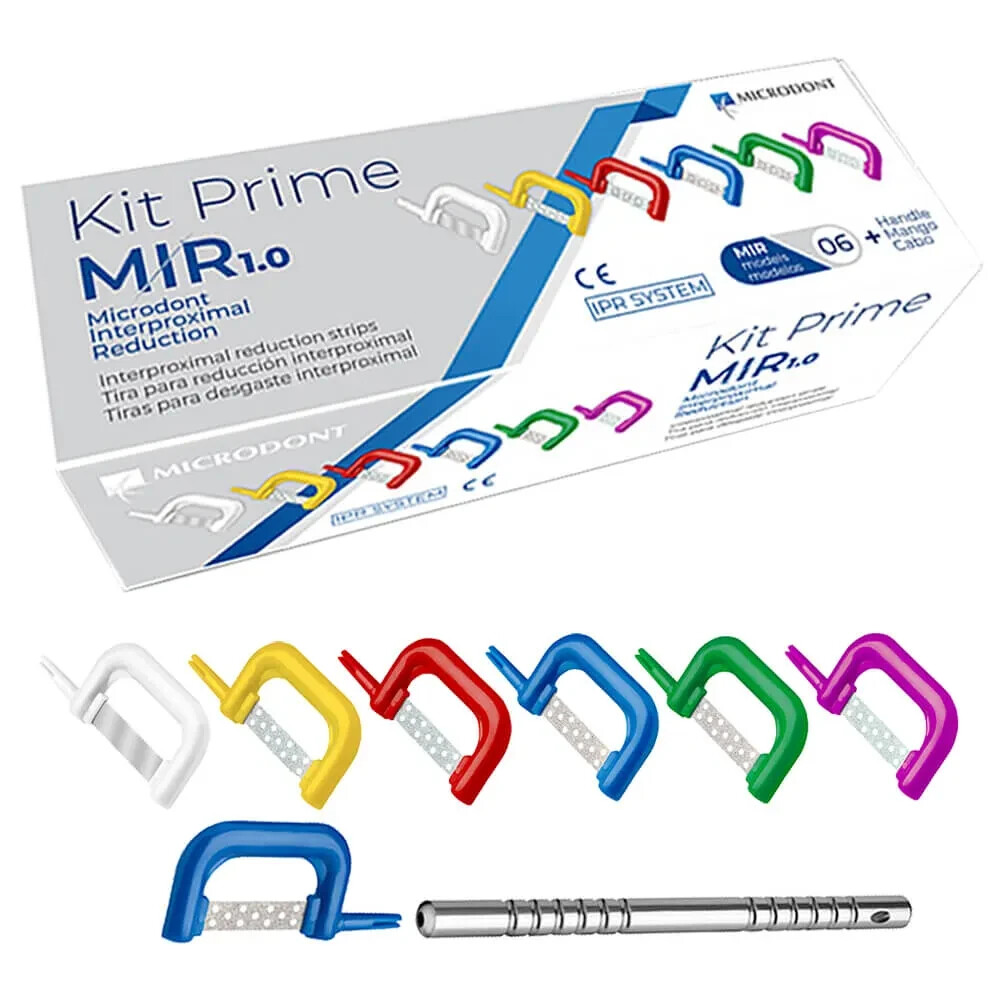 Microdont Kit Prime Interproximal Reduction: 1 Handle and 6 MIR Models