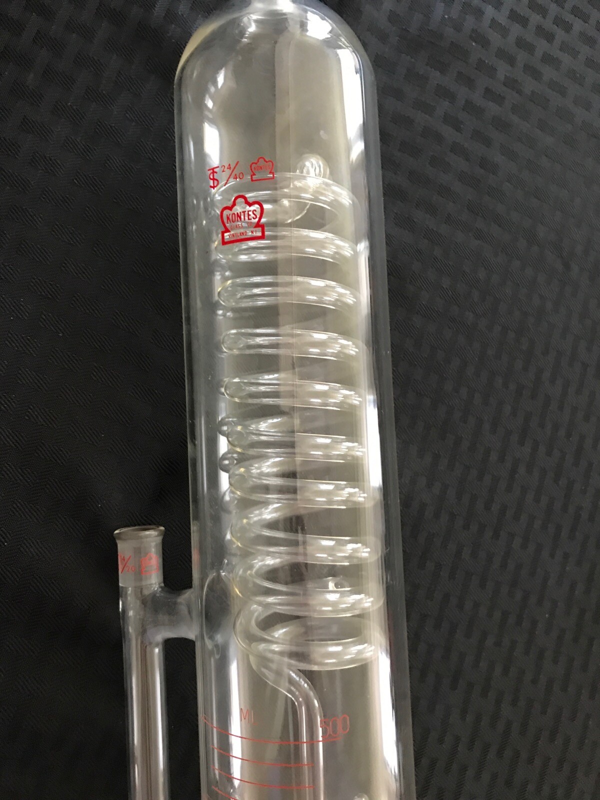 KONTES 24/40 500mL Glass Airfree Schlenk Solvent Distillation Apparatus Vigreux