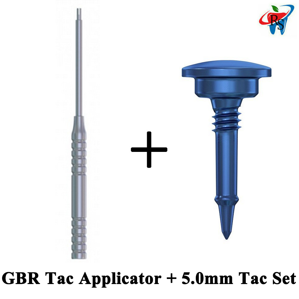 Dental GBR Tac Applicator + 5.0mm Tac Screw Set Membrane Fixation Bo ne