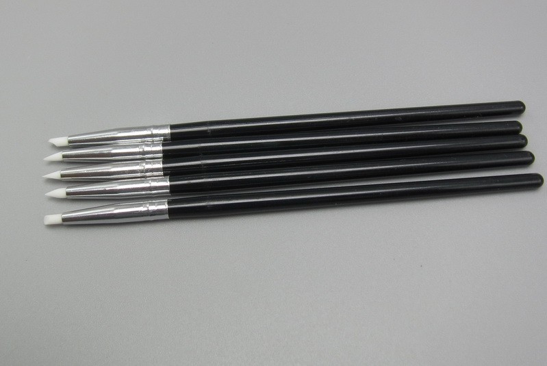 5Pcs/Set Dental Resin Brush Pen Silicone Composite Cement Porcelain Teeth Pens