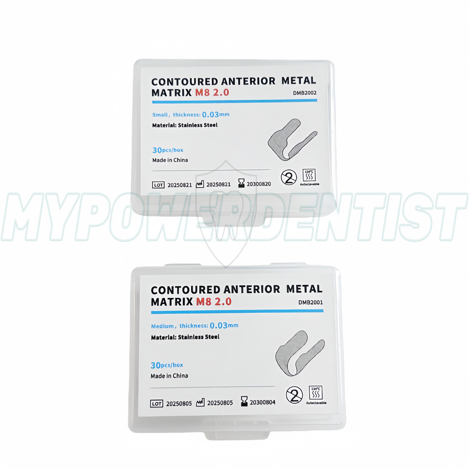 Dental Contoured Anterior Metal Matrix Bands Restoration Sectional M/S Matrices