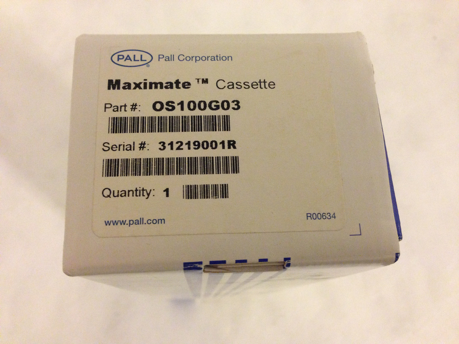 Pall Life Sciences Maximate Cassette Part#OS100G03