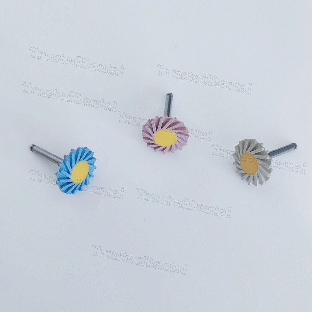 Dental zirconia polishing wheel Rubber Polisher RA Disc14mm l Coarse/Medium/Fine