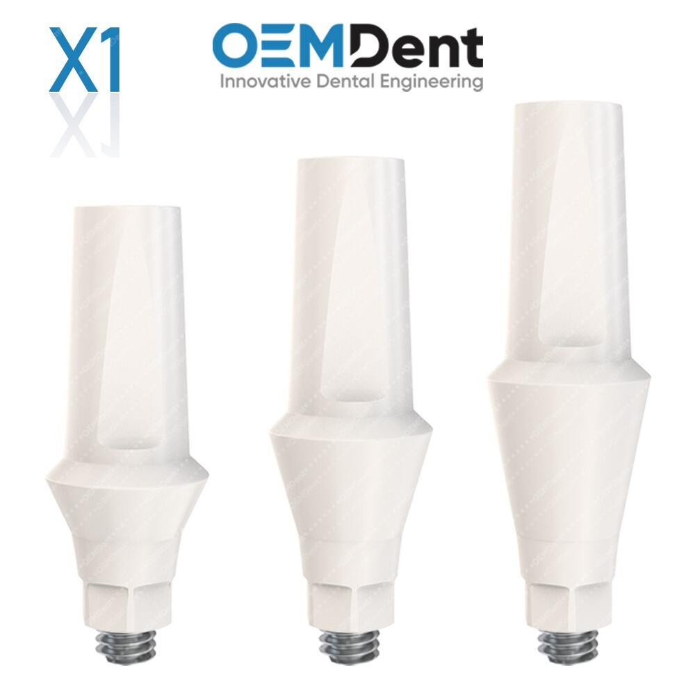 Peek Temporary Anatomic Straight Abutment Compatible NobelActive®️RP Conical