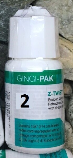 Gingi-Pak Max Z-Twist Dental Gingival Retraction Cord Packing Size 2