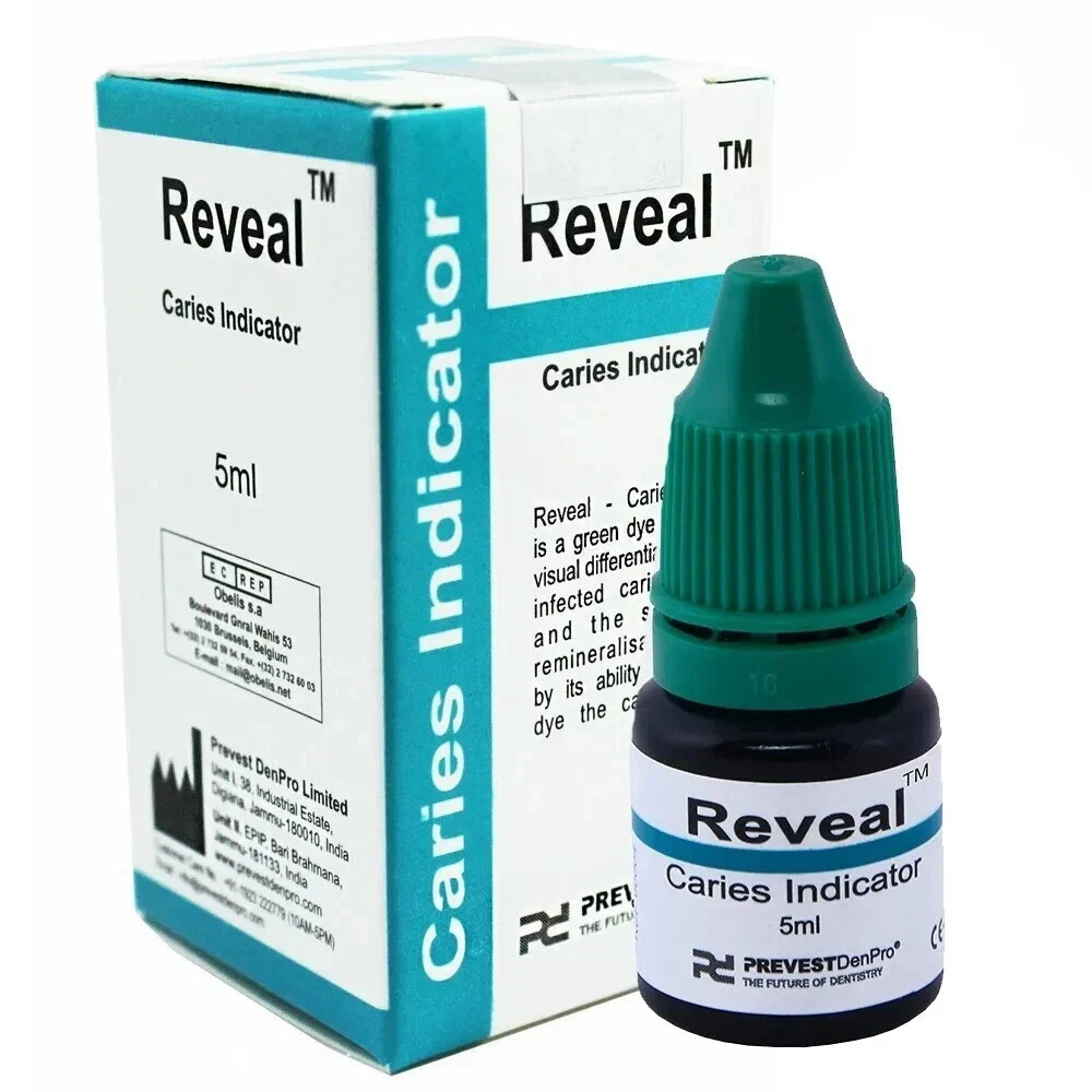 Dental REVEAL 5ml Pack Caries Indicator Dye Dentin Caries Detector