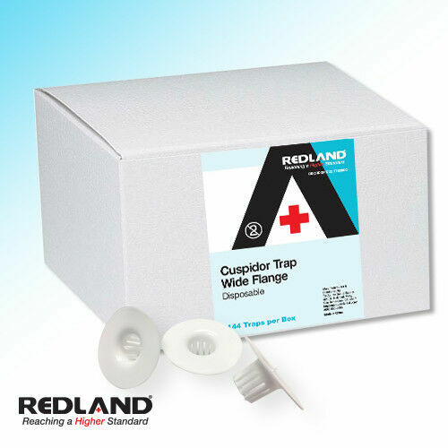 REDLAND Cuspidor Trap Wide Flange Disposable 144 Traps/Box