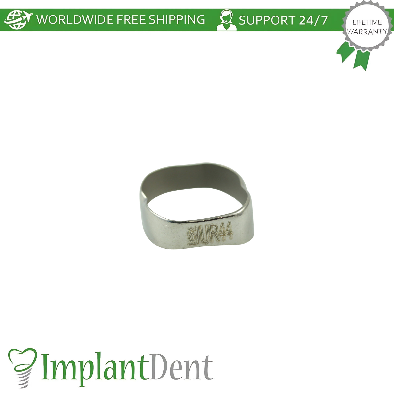 Dental Molar Standard Upper Right Bands 10pcs Stainless Steel Braces Span Ortho