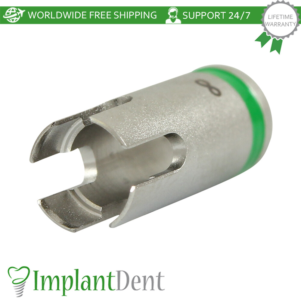 Dental Drill Stopper 3.65mm – Green Stainless Steel Dentistry Tool