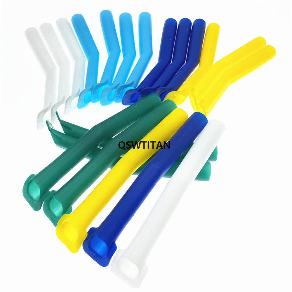 New Dental High Volume Suction Tips Duckbill Evacuation Tips 15mm